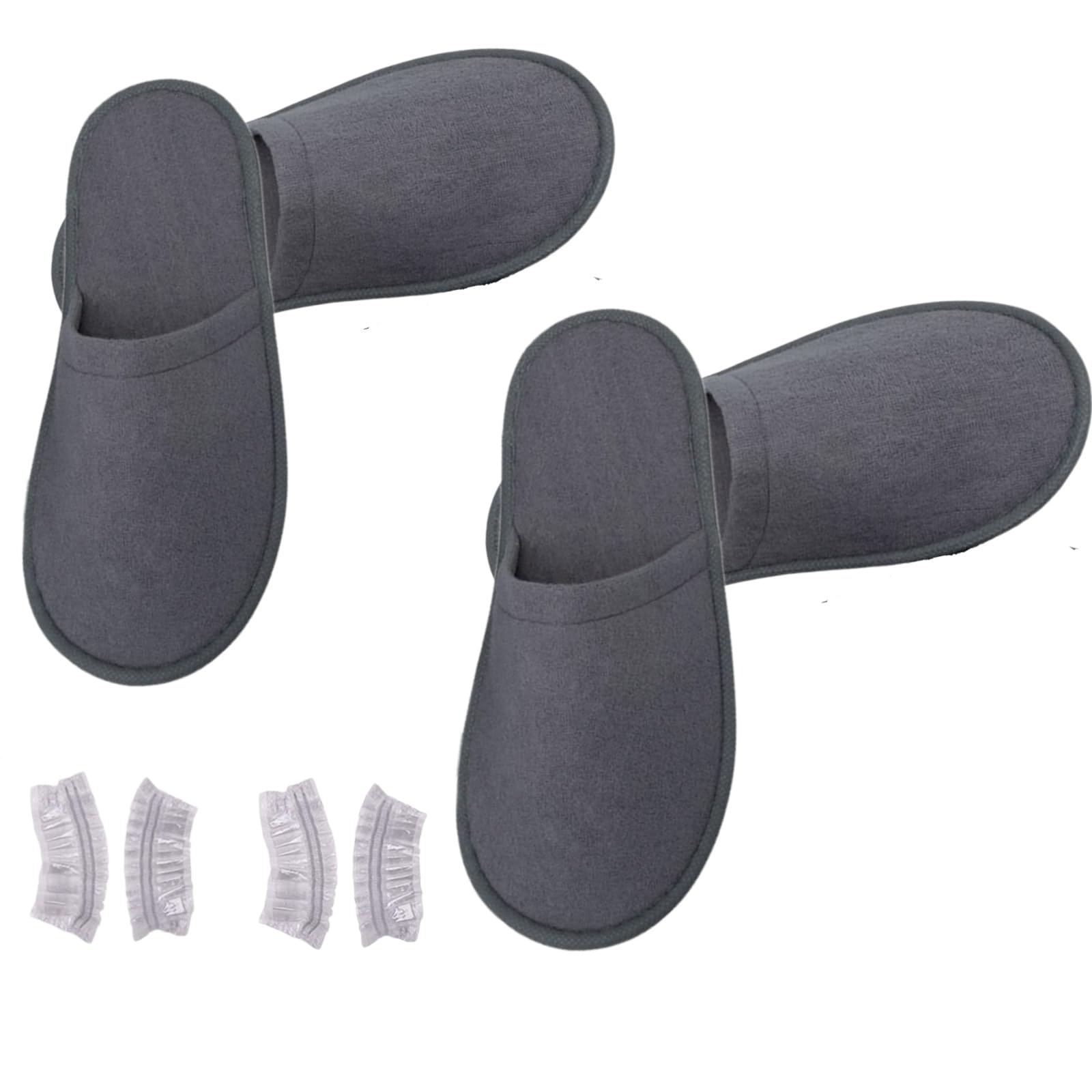 Pantofole In Spugna Premium Antiscivolo - 10 Paia Ciabatte Ospiti Morbide E Traspiranti - Foto 5