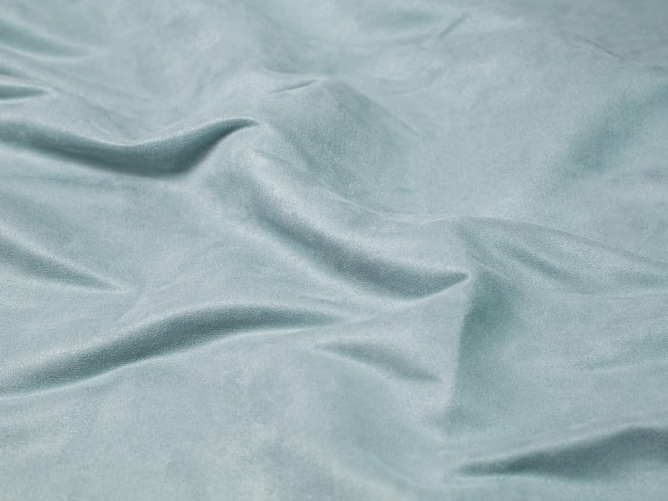 Minerva Duck Egg Blue Water Repellant Faux Suede Fabric - Per Metre