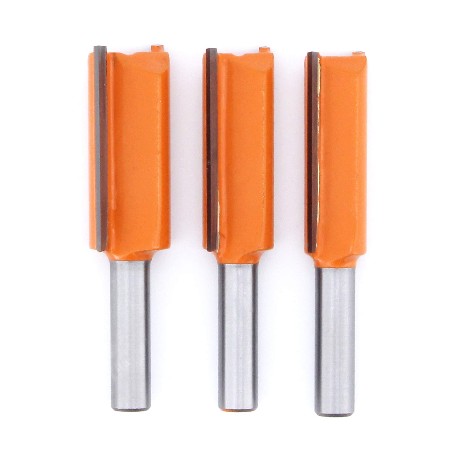 3Pcs Fraise droite de 8 mm Fraise à Bois Fraise Extra-longue Fraise à Raser Mèche Droite