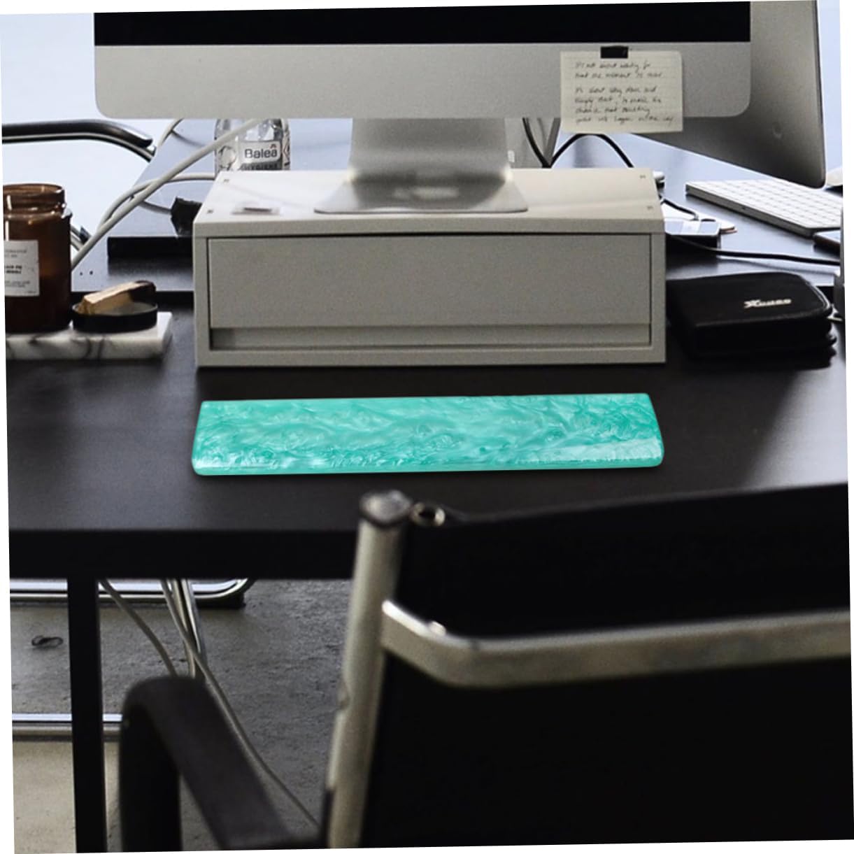 Ergonomic Keyboard Hand Wrist Rest for Comfortable Gaming and Typing Anti-Skid Resin Support for Long Hours at Work Home for Gamers and Writers