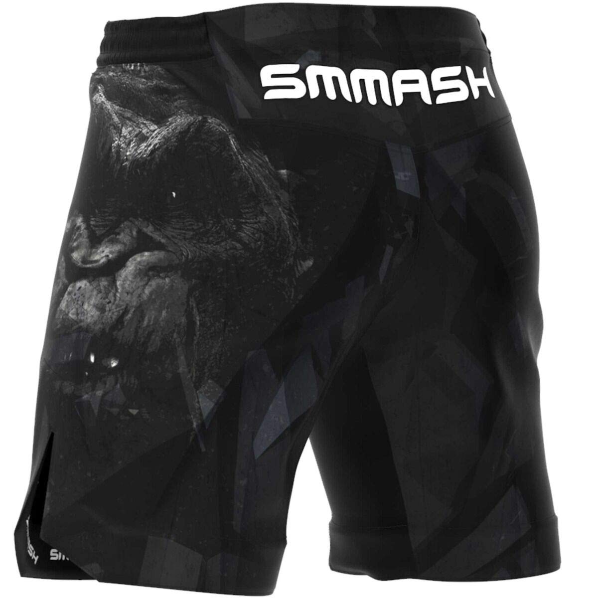SMMASH Wotore Monkey Deporte Profesionalmente Ultraligero Pantalones Cortos MMA para Hombre, Shorts MMA, BJJ, Grappling, Krav Maga, Material Transpirable y Antibacteriano