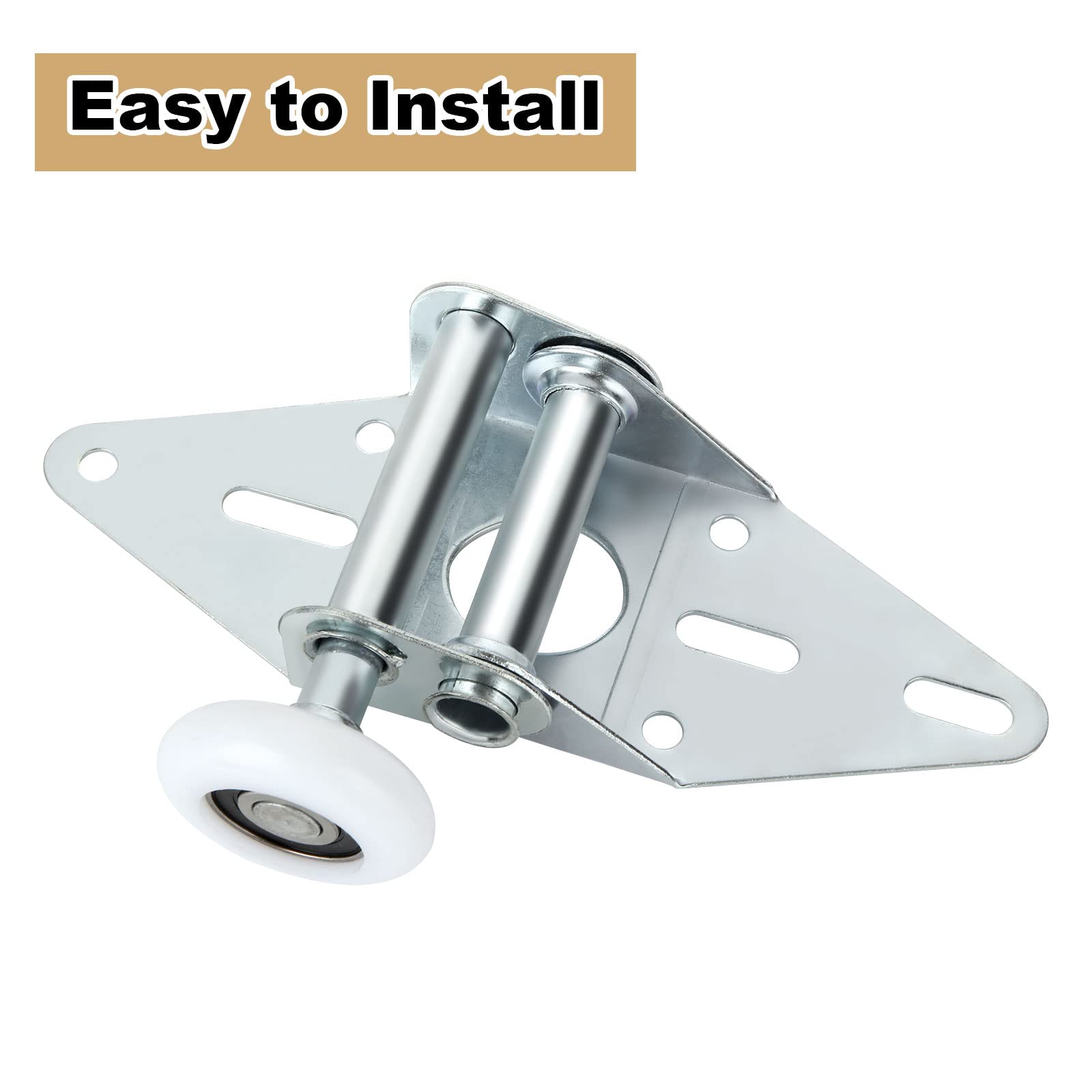 Rodillos Para Puerta De Garaje - Pack De 10 Unidades, 46.1x11x12 Mm, Para Rieles De 2 Pulgadas, Compatible Con Varias Marcas