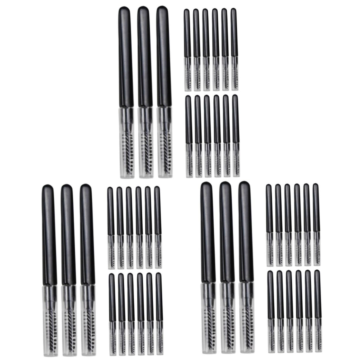 60 Piezas Peine De Pestañas Con Tapa Kit Para Pestañas Suministro De Maquillaje Maquillaje Separador De Pestañas Kit De Cepillo De Cejas Peines De Cejas Mujeres Herramienta De
