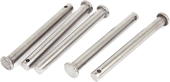 M8 X 80mm Flat Head 304 Stainless Steel Round Clevis Pins 5pcs - View #4