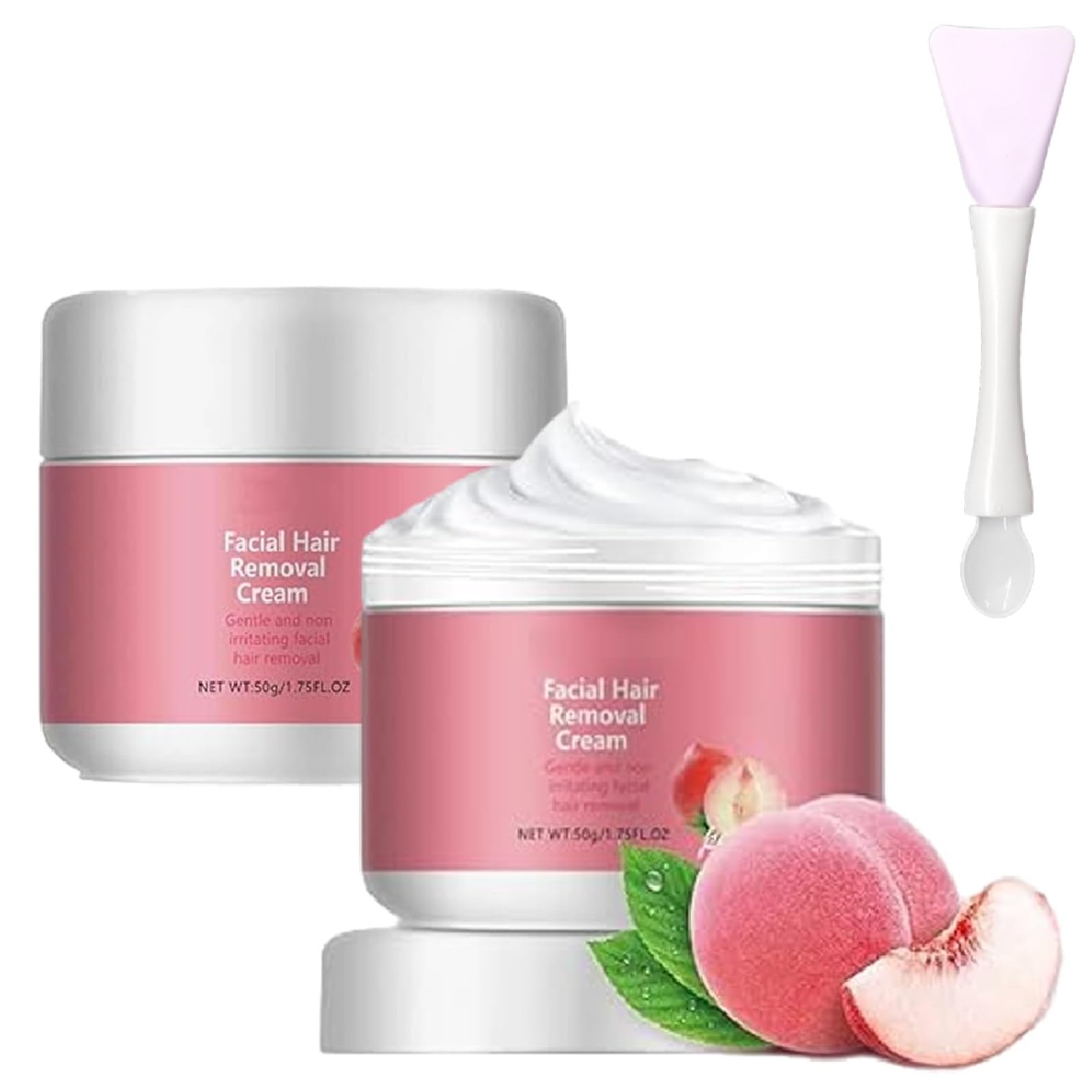 Crema depilatoria facial Hairerase, crema depilatoria facial Hair Erase, cremas Hairerase, fórmula suave, para mujeres con piel sensible, para mujeres y hombres (2pcs)