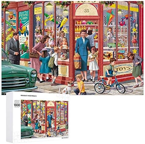 Falcon De Luxe The Toy Shop Wooden Jigsaw Puzzle for Adult Kids,Puzzle Game Toy Creative Gift for Home Decor 1000 Pieces