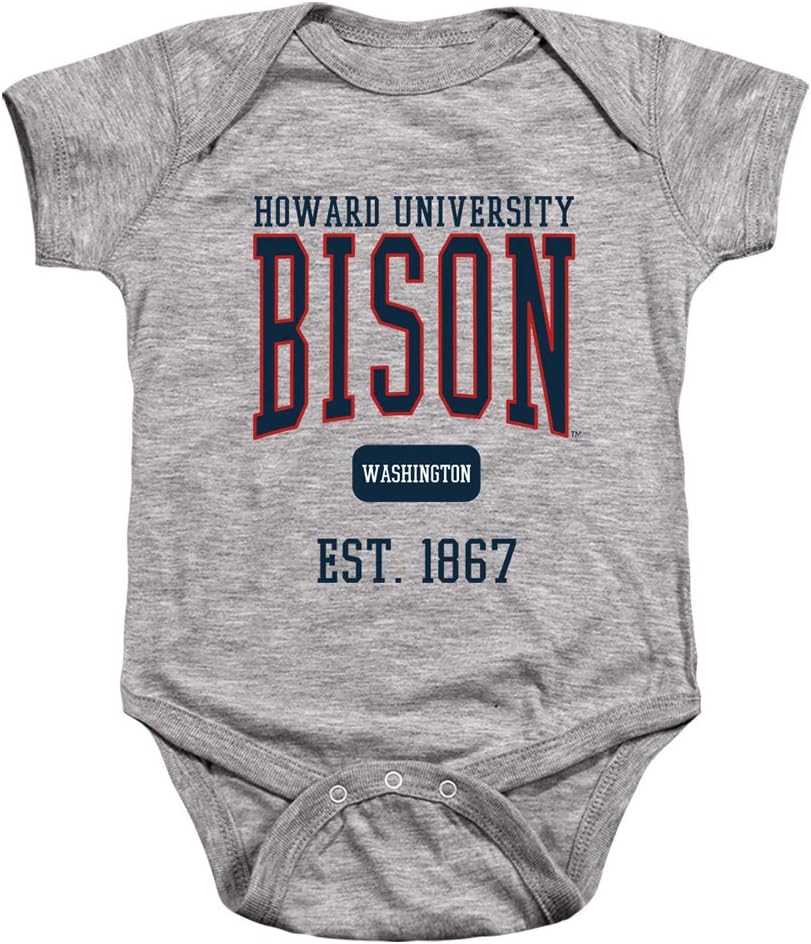 Howard University Official Est. Date Unisex Infant Snap Suit for Baby