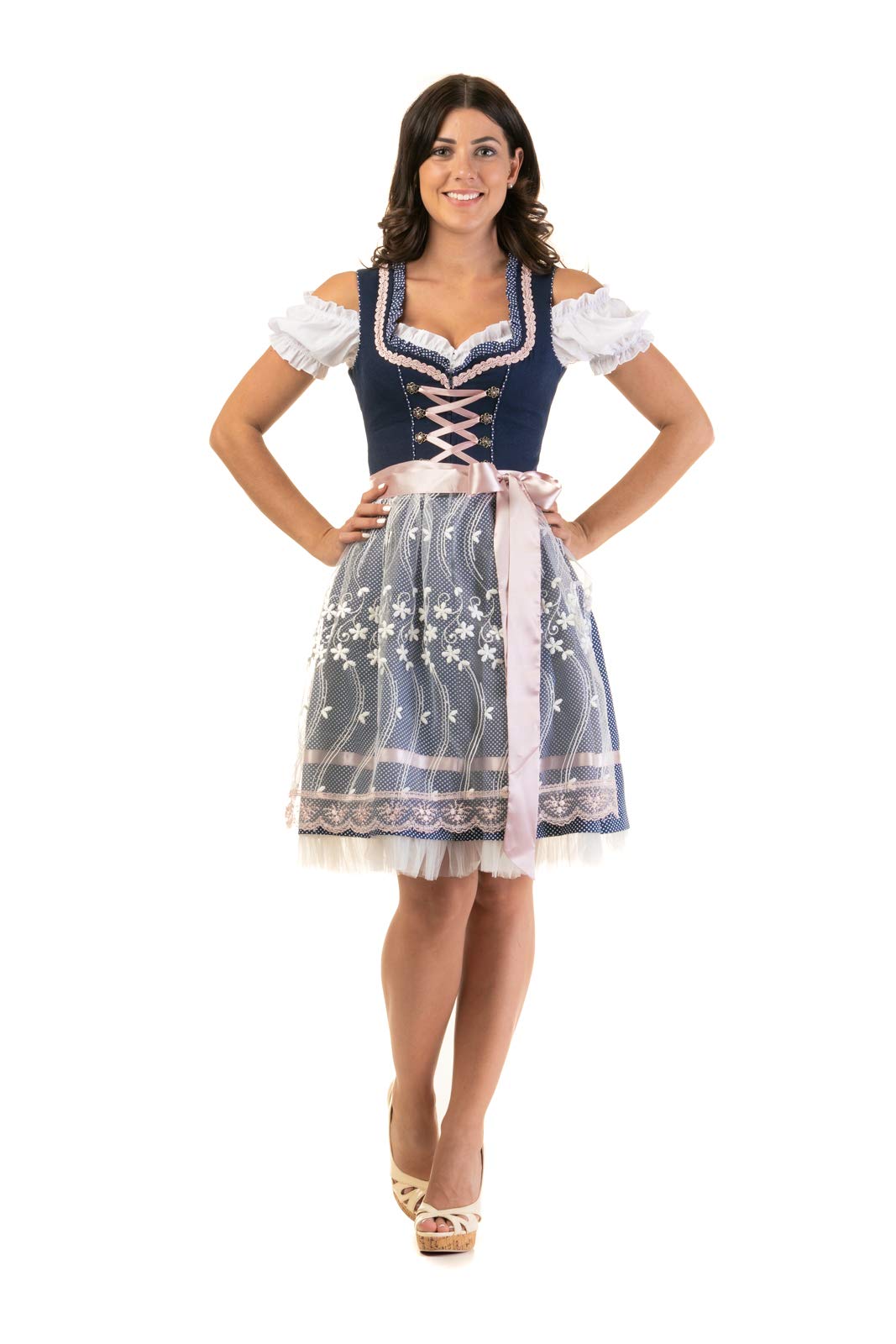 Trachtl Dirndl Damen Steffi 2:TLG Set Trachtenkleid und Schürze (ohne Bluse) gr.34-44