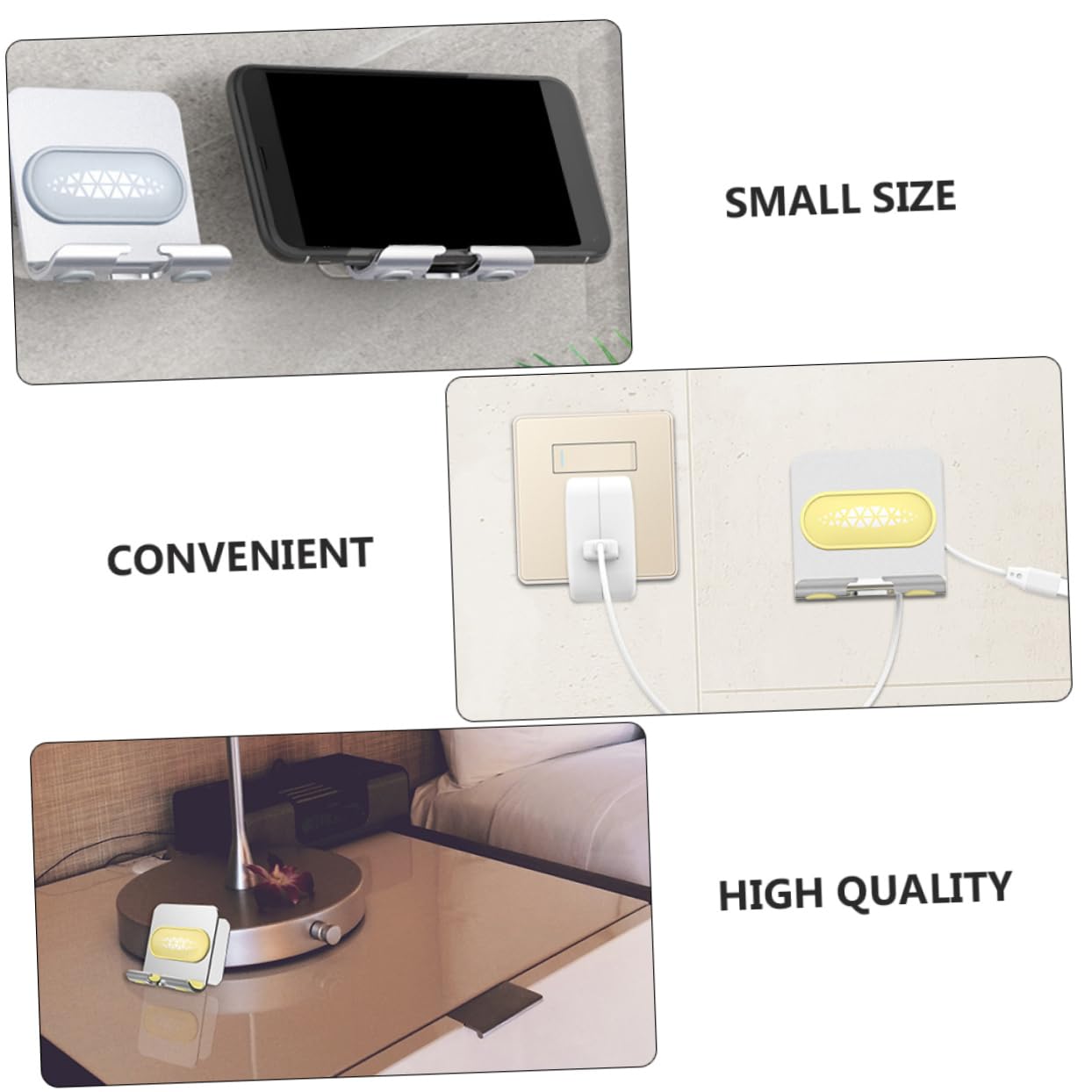 Didiseaon Soporte para Teléfono Móvil De 4 Piezas Soporte Ajustable para Teléfono Soporte De Pared para Teléfono Inteligente Soporte De Pared para Tableta Soporte para Teléfono De