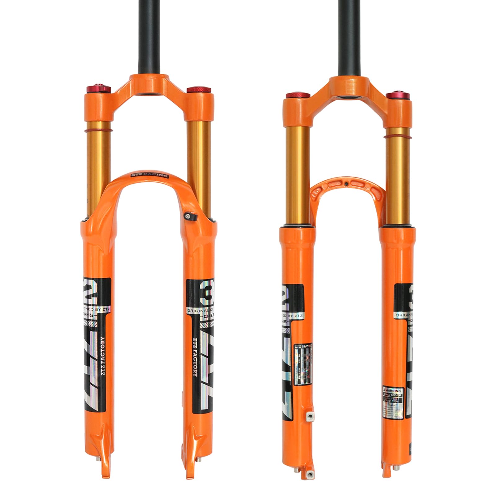 Horquilla delantera de montaña, amortiguador de presión de aire, horquilla de bicicleta, accesorios de aleación de magnesio 26/27.5/29 (27.5, control de hombro)