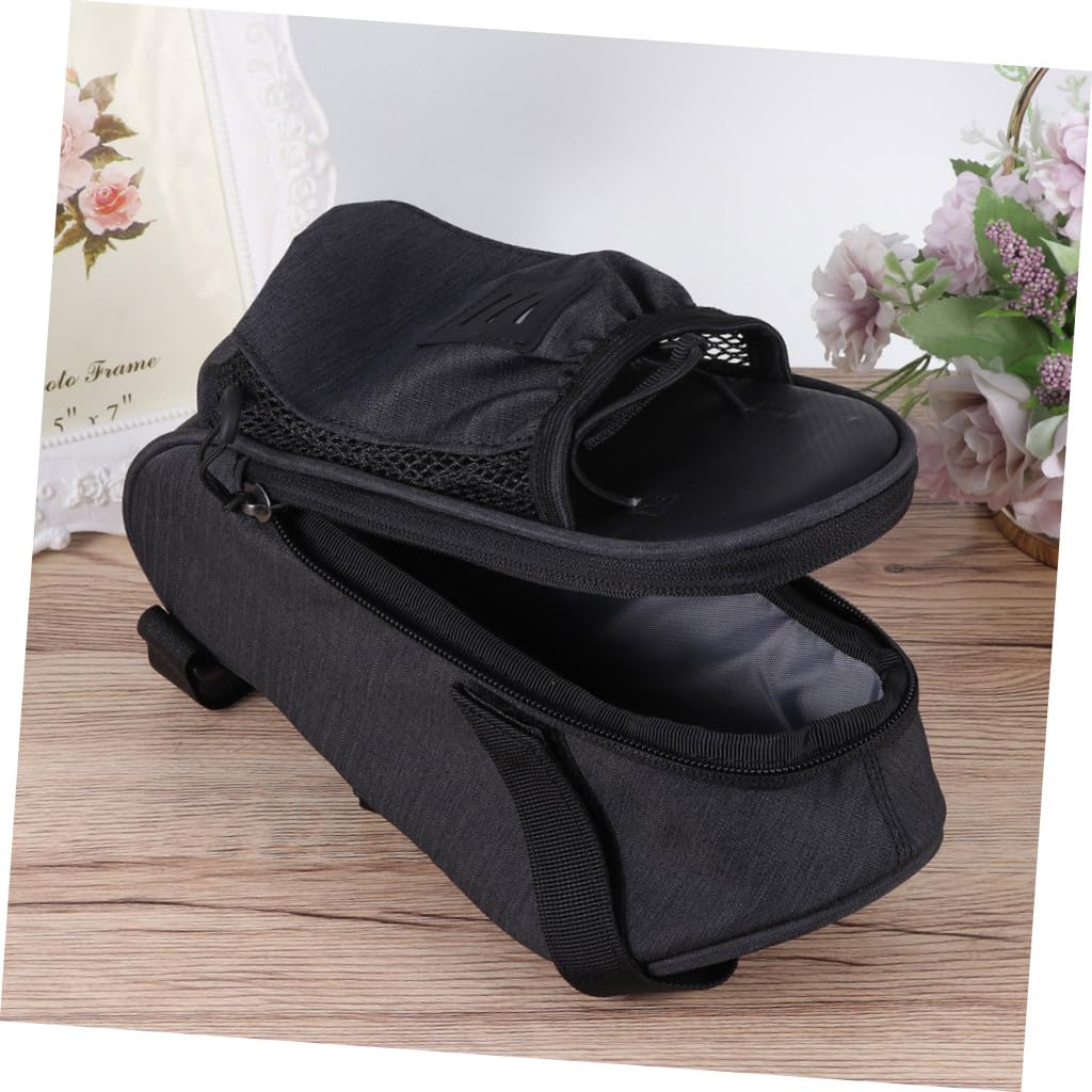 iplusmile Fahrradtasche 1, 8 L aus Dacron und Metall Schwarz für Bike