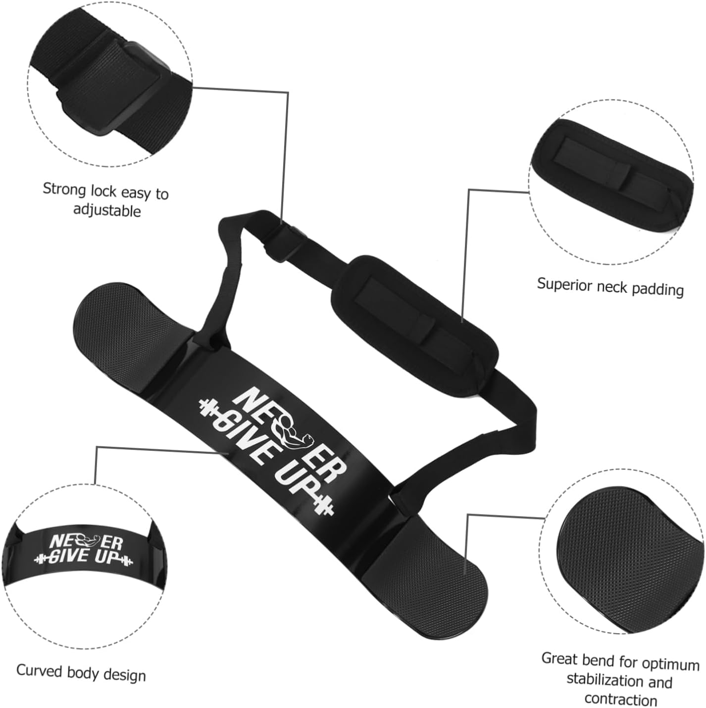 Bicep Training Board for Muscle Building Arm Tool for Bicep Curls for Weight Lifting and Strength Training Home Gym