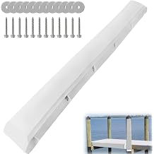 24 Inch Dock Bumper 2 Pack,Boat Dock Bumpers,Dock Bumper Guards,Dock Post Bumpers,Marine Dock Bumpers,Heavy Duty Dock Piling Bumpers for Protecting Boat and Dock,Screws and Washers IncludedBlack