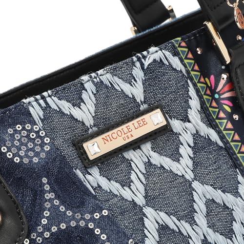 Bolso Nicole Lee Denim Shopper Bosque de Amor miniatura 2