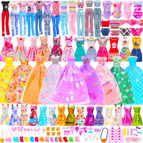 106 Pcs Doll Clothes and Accessories Dress Outfits for 11.5 inch Girl Doll