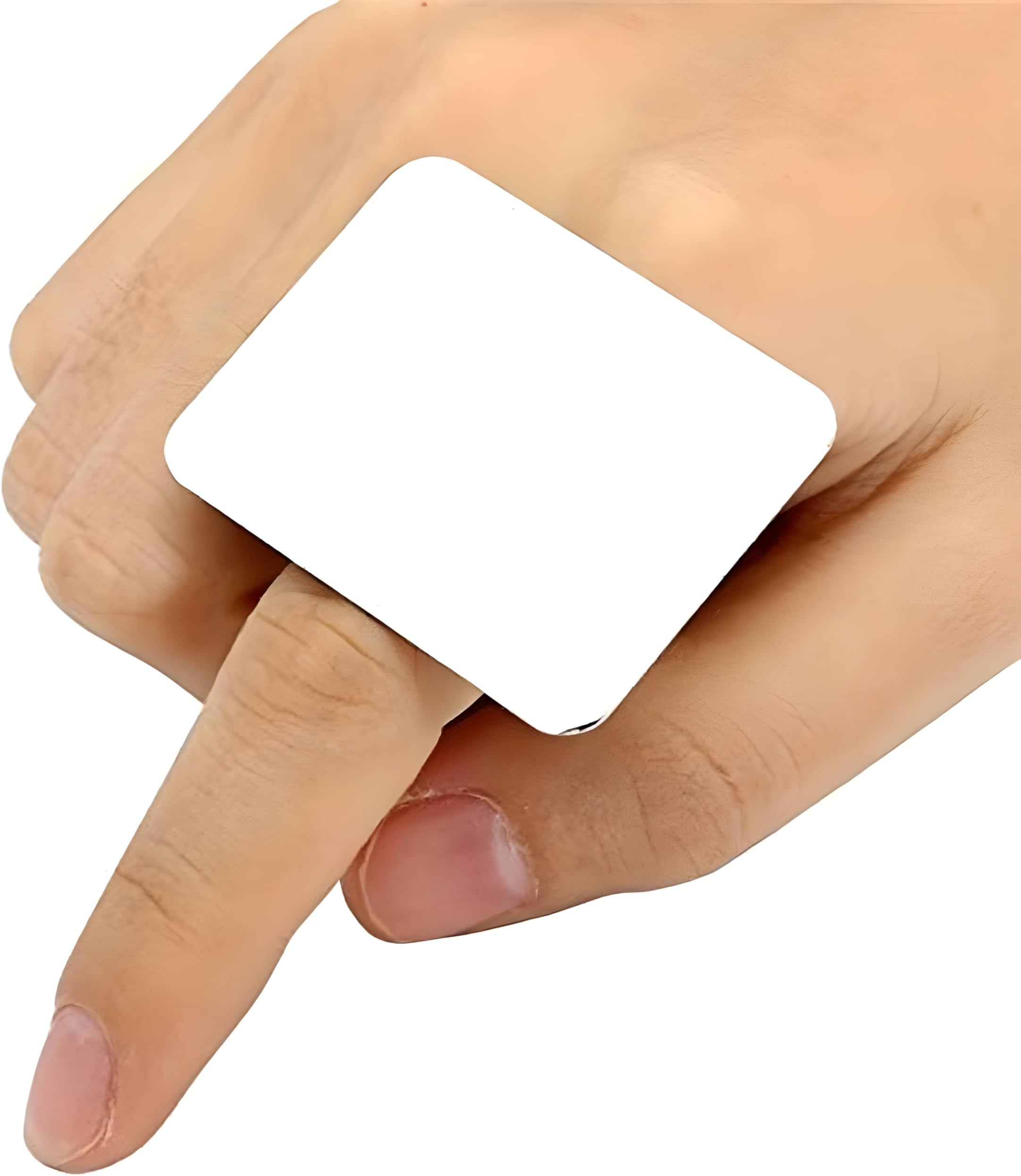 Trendy Look Finger Ring Makeup Mixing Palette – Reusable Stainless Steel Mixing Plate for Foundation, Eyeshadow, Nail Gel & Pigments