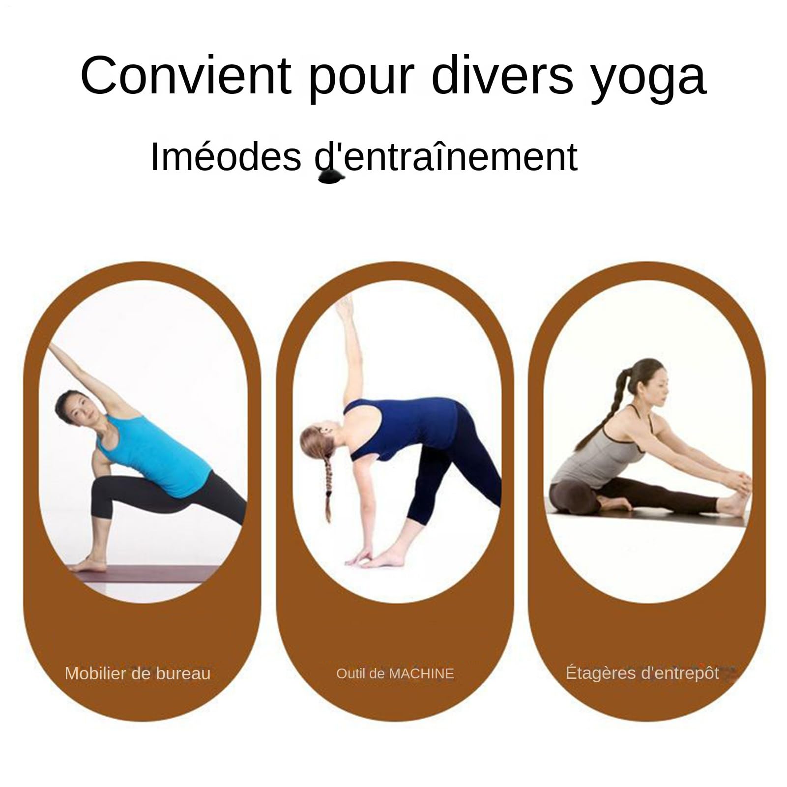 Tabla De Equilibrio De Madera Entrenador De Yoga Ergonómico Antideslizante