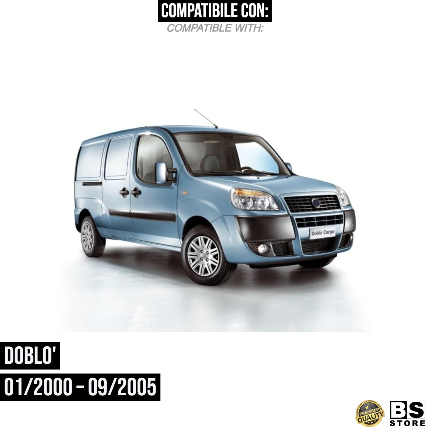 BSSTORE Fanale Stop Posteriore Compatibile con Doblò 2000 – 2005 (Destra - Lato Passeggero)