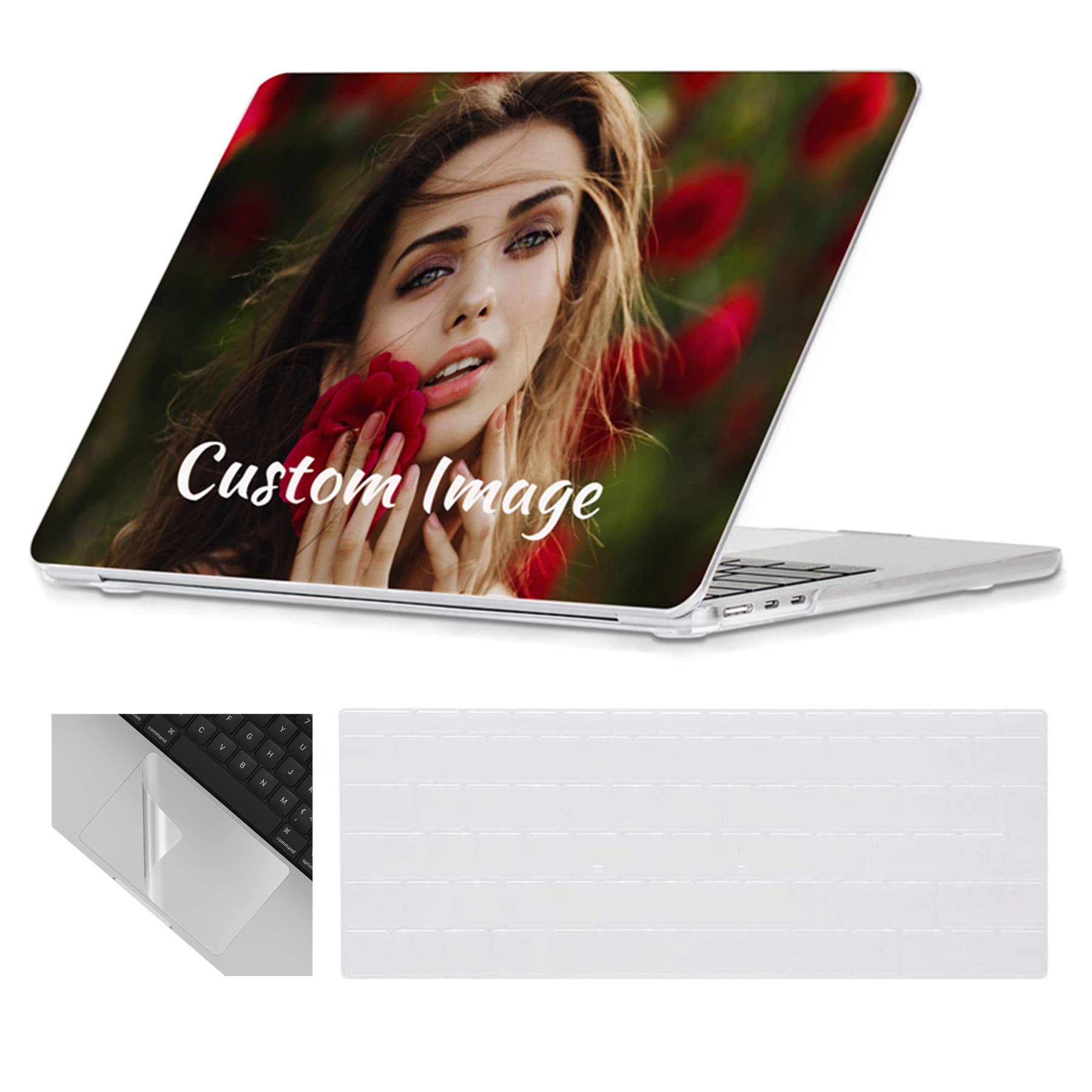 Se7enline Compatible with 13.6 MacBook Air Case M2 M3/M4 2022-2025 for Mac Air 13.6-inch A2681/A3113/A3240 Laptop Hard Shell Case with Keyboard Protective Cover & Trackpad Protector, Colorful Floret — view 29