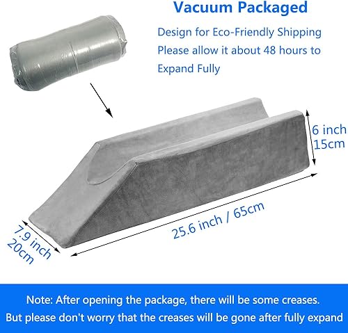 Miniatura 5 de Almohada de elevación de piernas Cuña Rodilla después de la cirugía Elevación de pie Almohada elevada para reposo de piernas Almohada de apoyo de