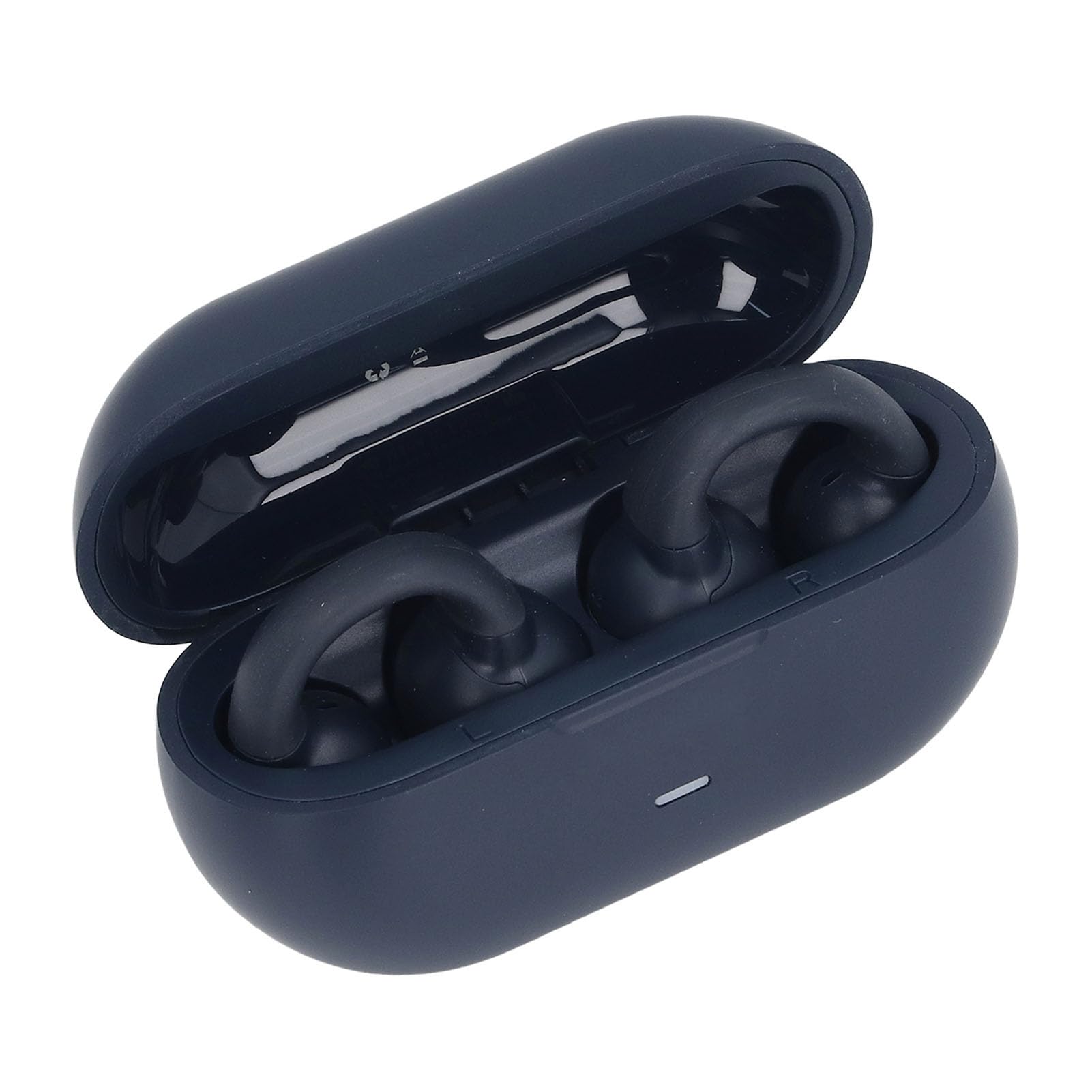 Słuchawki z Otwartymi Uszami, Bezprzewodowe Słuchawki Douszne Bluetooth 5.3, 40 Godzin Odtwarzania, Odporne na Pot, Szybkie ładowanie Sportowe Słuchawki z Etui ładującym do (BLUE)
