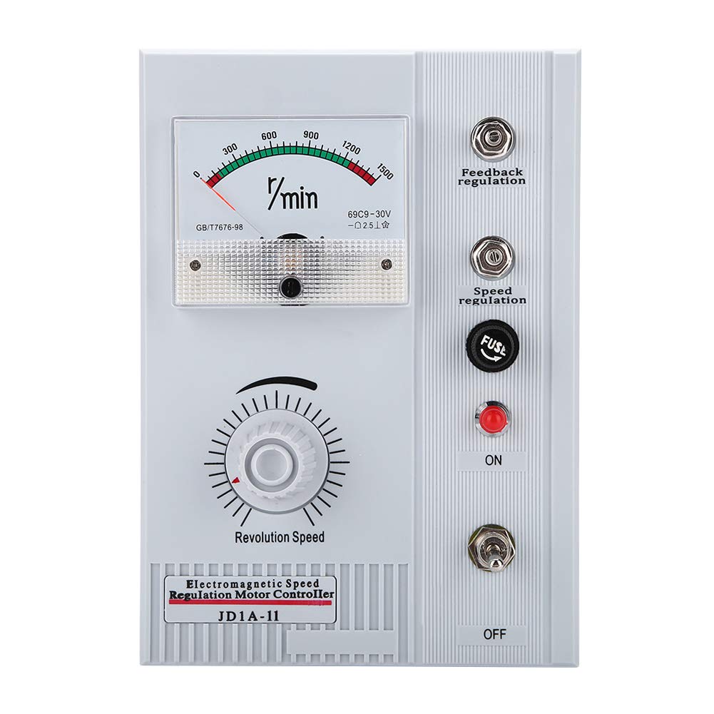 Regolatore di velocità motore elettromagnetico CA 220 - 240 V, regolatore di velocità regolabile per motore a slittamento, controllo di velocità continuo con design IP5X, (JD1A-11)
