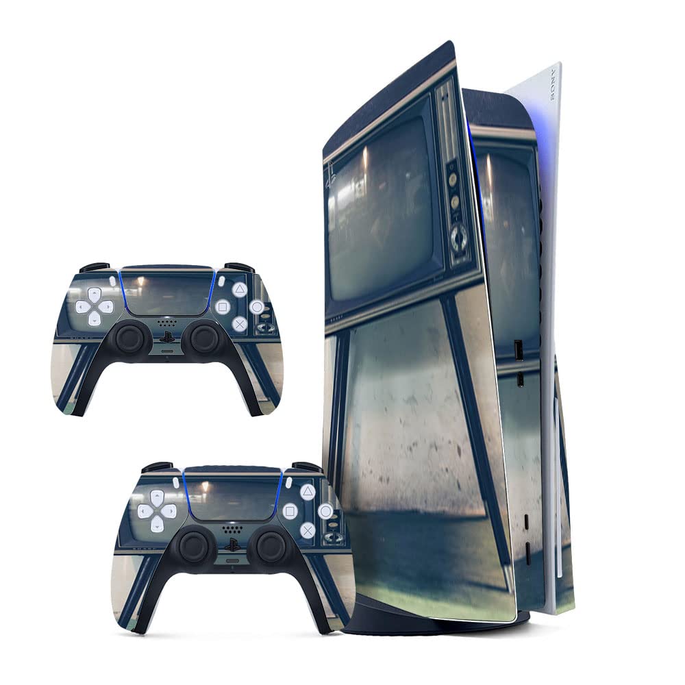 GADGETS WRAP Printed Vinyl Skin Sticker Decal for Sony PS5 PlayStation 5 Disc Edition Console & 2 Controller (Skin Only, Console & Controller not Included.) - Retro TV Multicolor (B0BW3V4YJG) Amazon Price History, Amazon Price Tracker