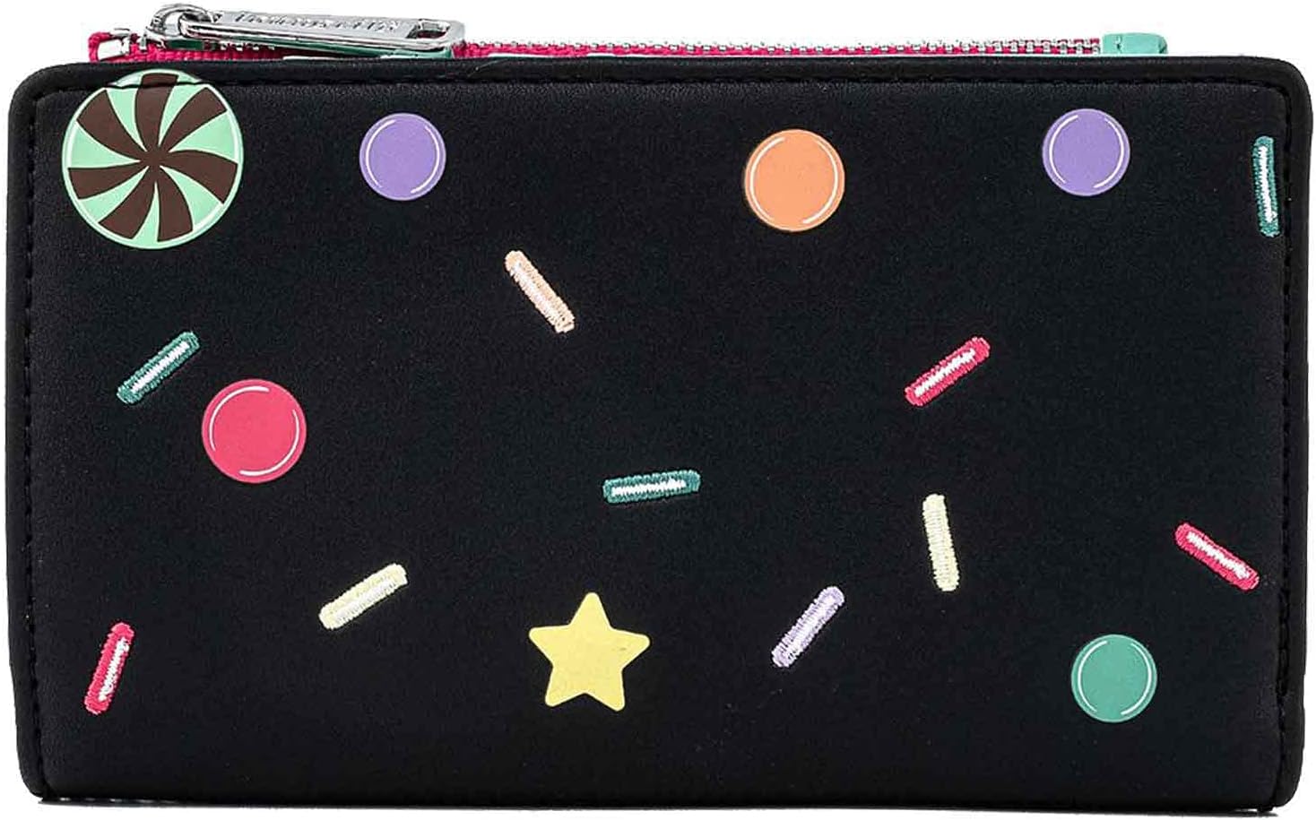 Loungefly Disney Wreck-It-Ralph Vanellope Bi-Fold Wallet, Multi, One Size, Zippered Wallet