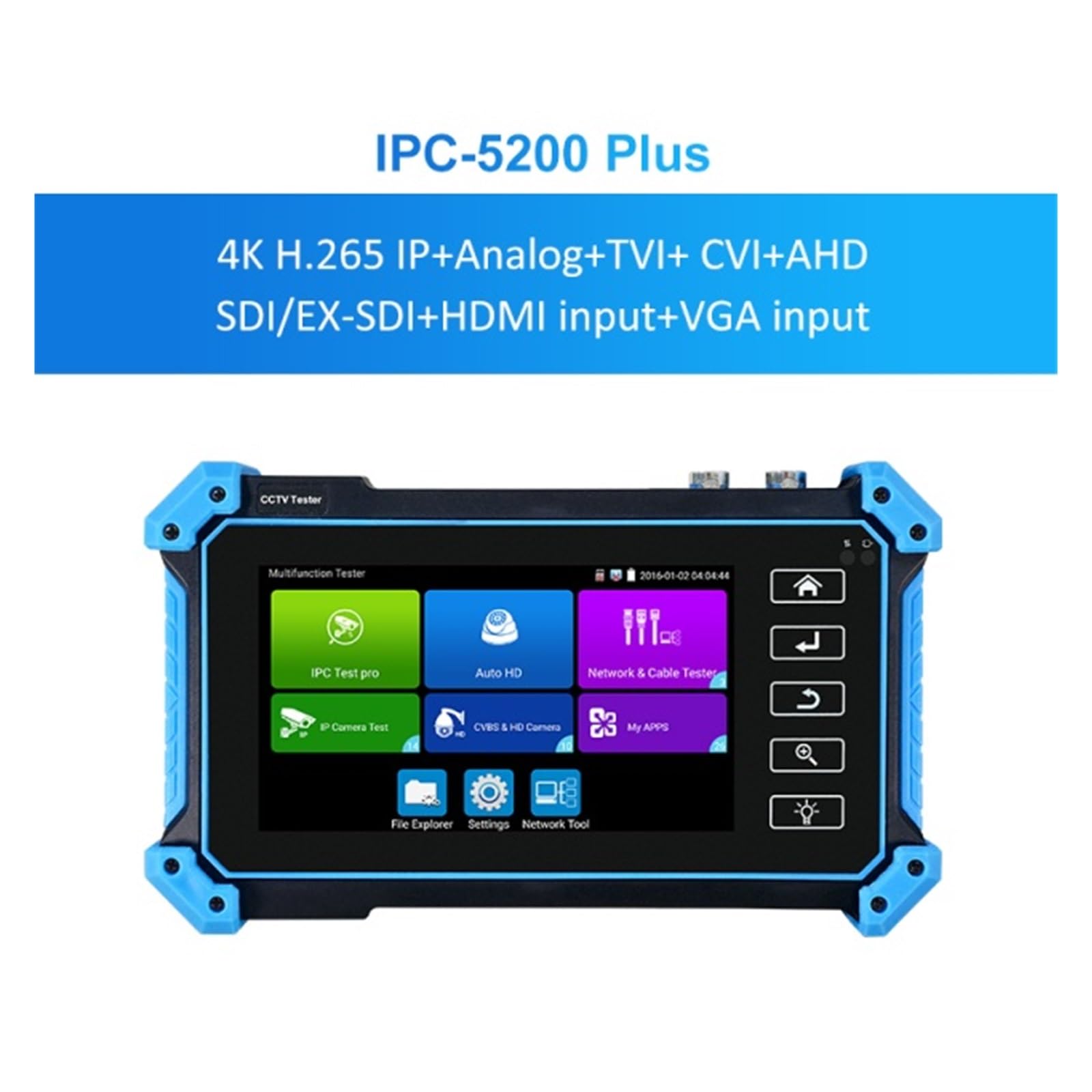 CCTV-Tester, Ipc 5100c Plus CCTV Tester Monitor Kamera Mini Ip Ipc5200c(IPC-5200 PLUS)
