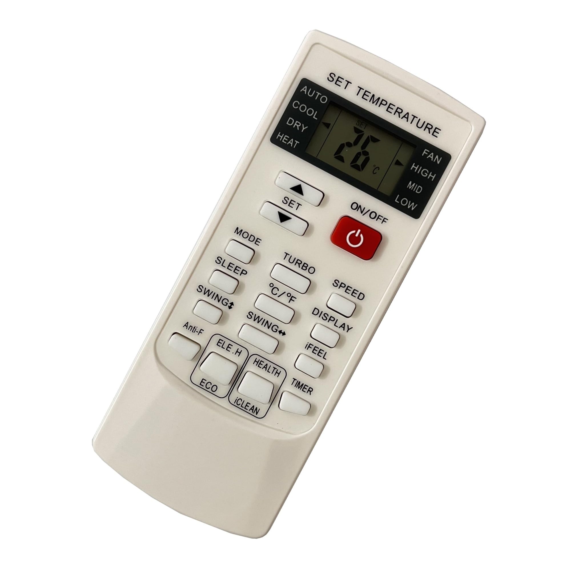 Zapasowy pilot zdalnego sterowania 1 szt. Do klimatyzatora pokojowego AIR OMATIC YKR-H/101E Windosw: Dtirszxy