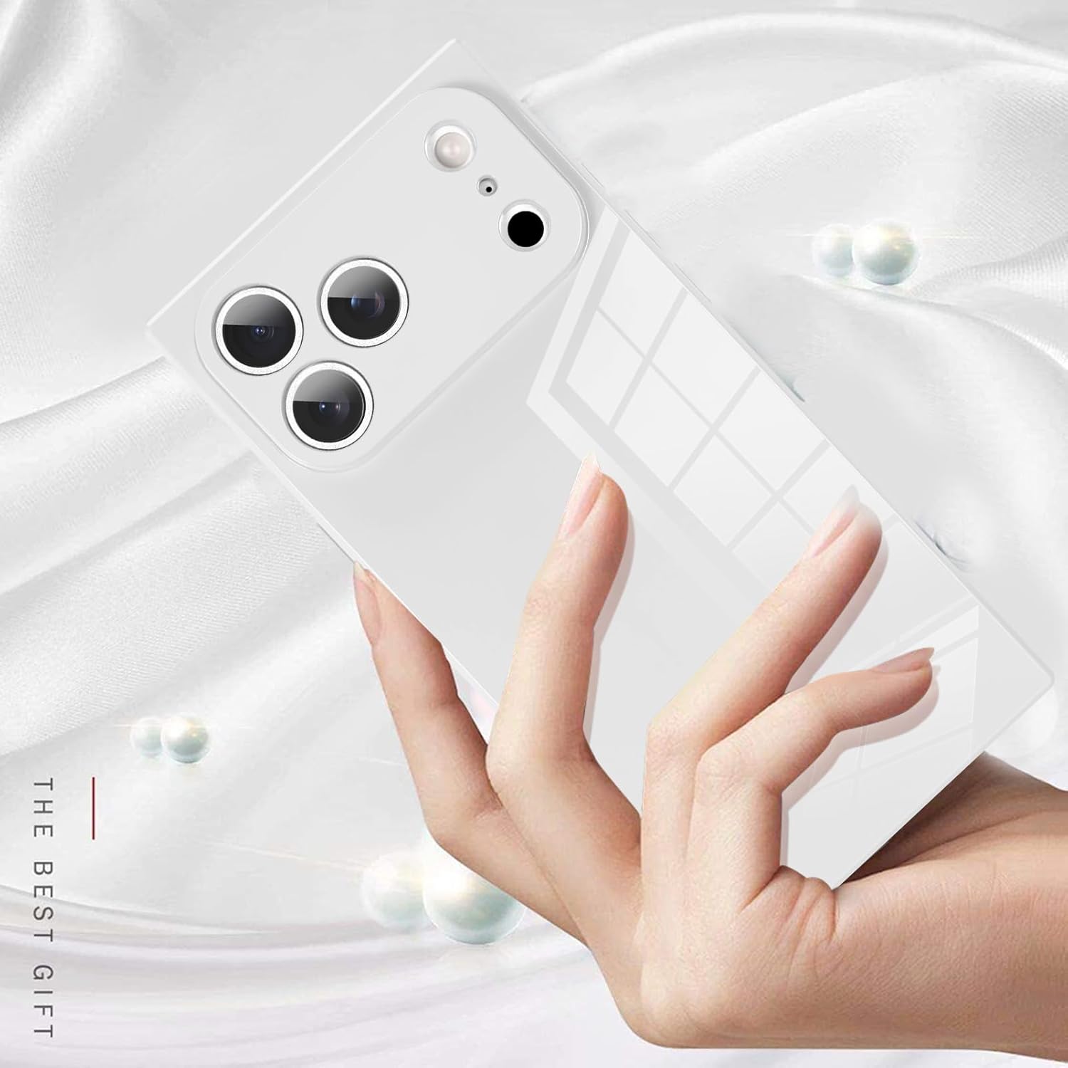 LSL Designed Case for iPhone 17 Pro White Soft TPU Bumper Anti-Drop Anti-Scratch Shock Absorption Protective Wireless Slim Cover - Image 5