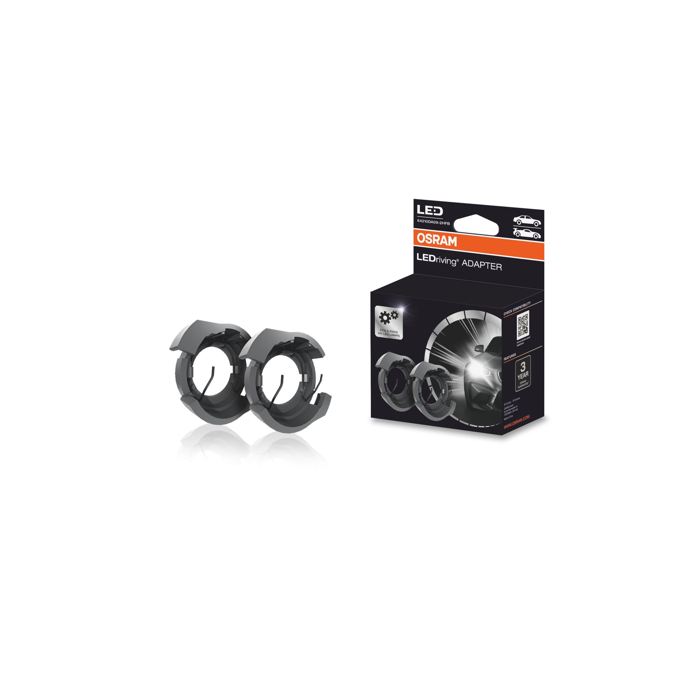 Osram LEDriving Adapter - For H7 LED - 40,7mm - set of 2 pieces