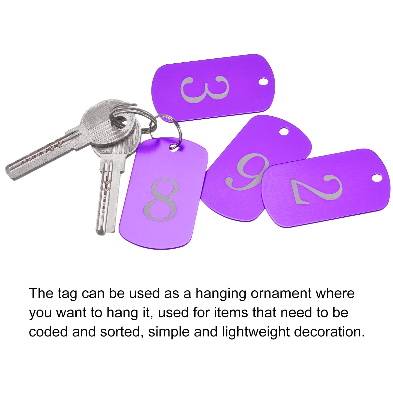 Uxcell Round 1-100 Number Tag Key Tag Acrylic Engr... – Vicedeal
