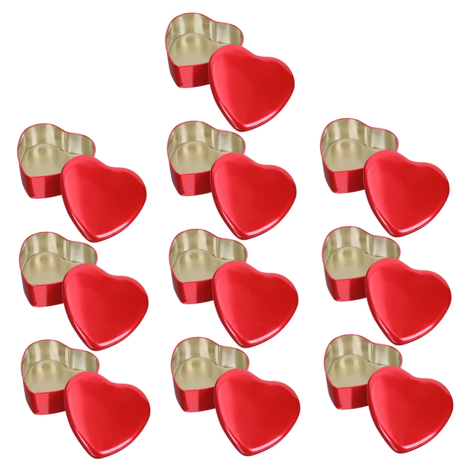 SOLUSTRE 10stücke Herzförmige Geschenkbox Dekorative Geschenkverpackung Box Für Valentinstag Kompakt Und Leicht Für Süßigkeiten Und Kekse