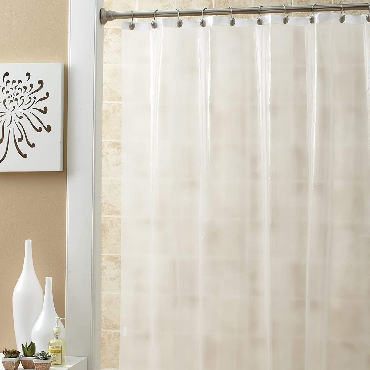 Amazon.com: Zenna Home 272118 70 x 72 in. PEVA Medium Weight