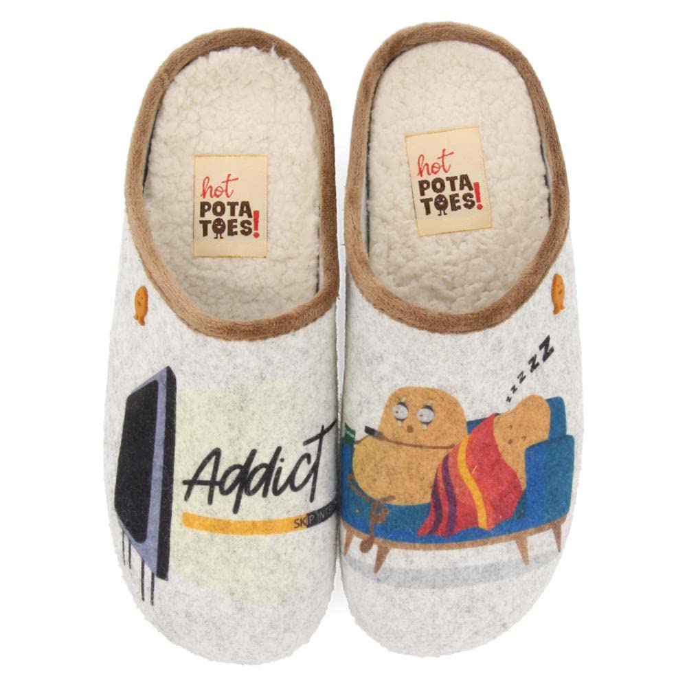 HOT POTATOES NOVIGRAD, Women's Slippers, Grey, 40 EU