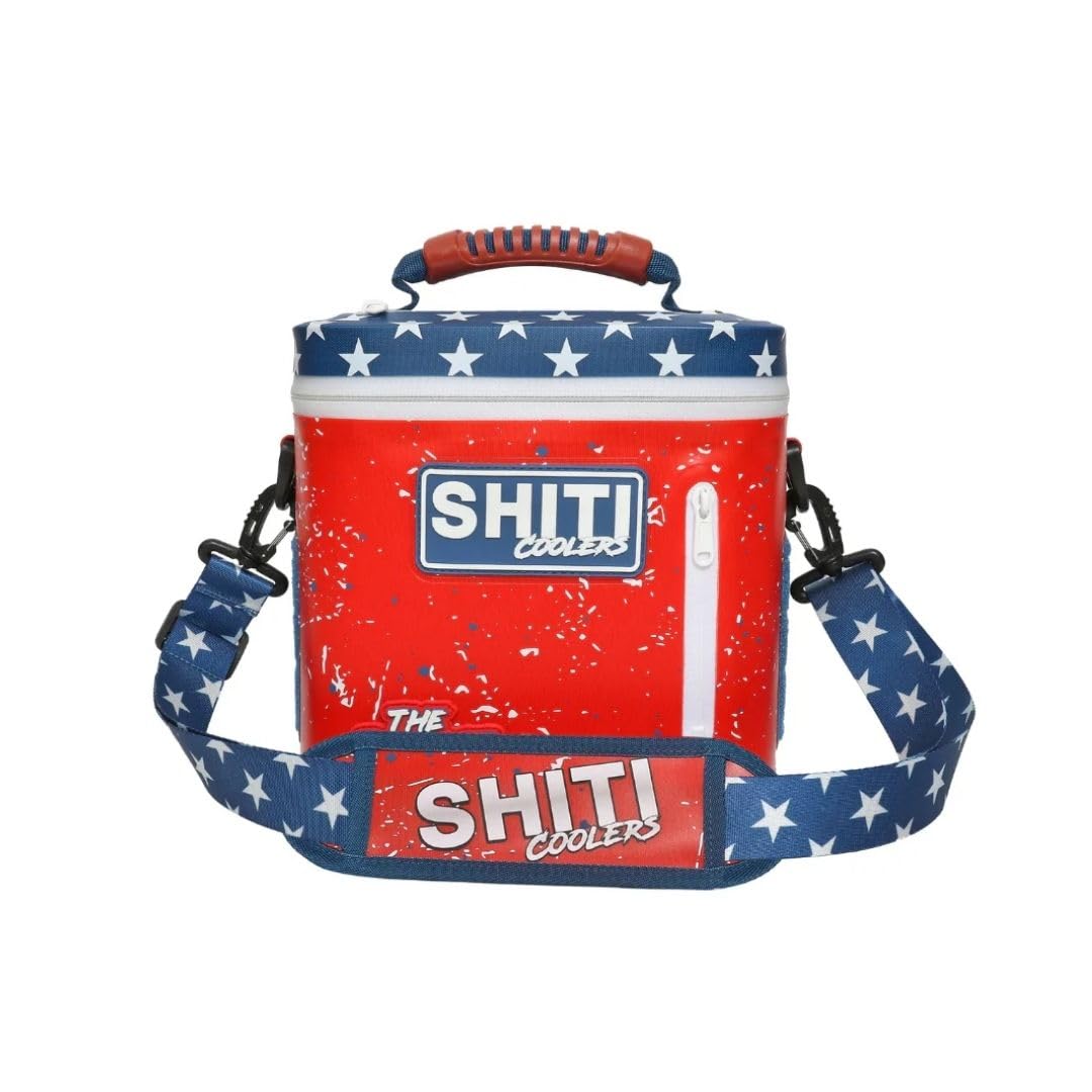 SHITI Coolers Cooler for Camping, Travel, Beach, Soft Lunch Box for Food, Drinks & Ice, Portable, Waterproof 24 Hr Insulated Bag with Shoulder Straps,