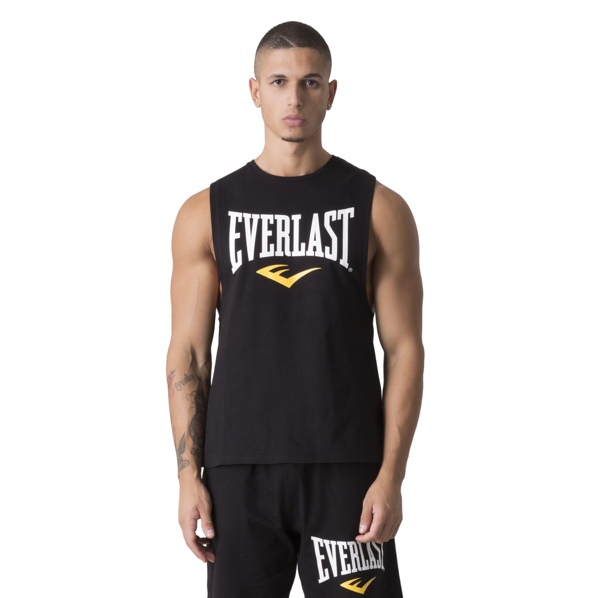 Everlast 2000 Black Tank Top Hombre (Pack de 1)