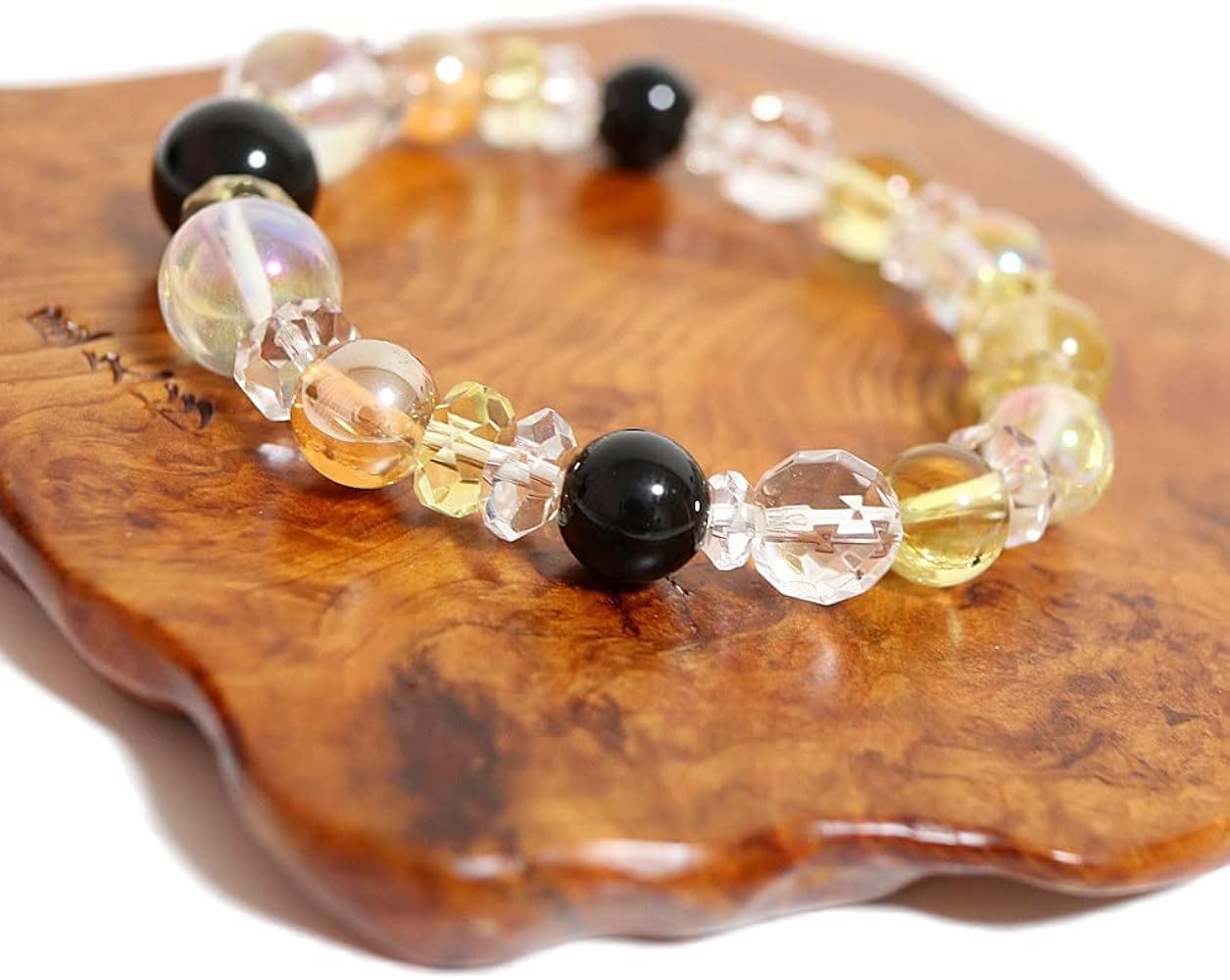 Amazon | 【魔除け 金運 仕事運】モリオン（黒水晶）ルチルクォーツ