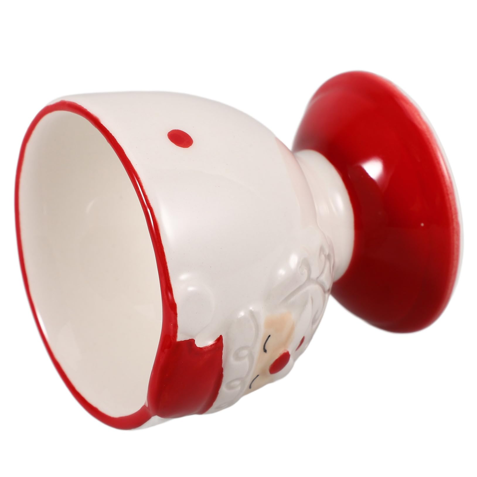 Ciieeo Ceramic Egg Holder Christmas Egg Cup Stand Decorative Cups for Counter