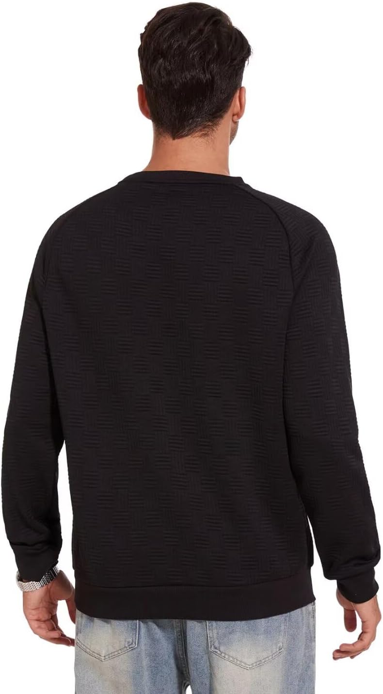 Pdbokew Men's Lightweight Sweatshirts with Kangaroo Pocket Relaxed Fit Crew Neck Pullover Shirt - Image 3