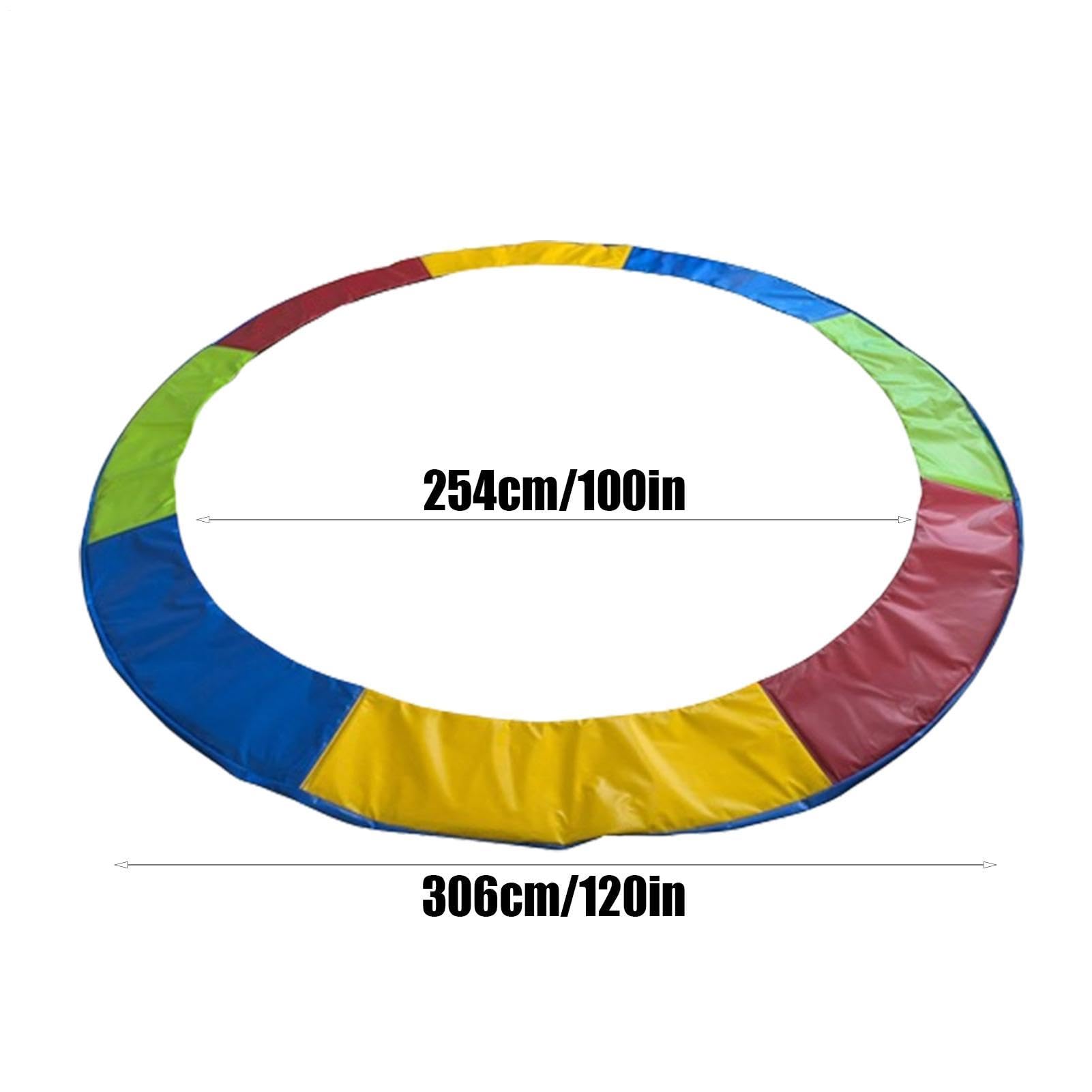 Alfombra de seguridad para trampolín, protección para saltos de color al aire libre, reemplazo de funda para muelles trampolín, para saltos, entrenamiento, ejercicio, patio, gimnasio, juegos, jardín