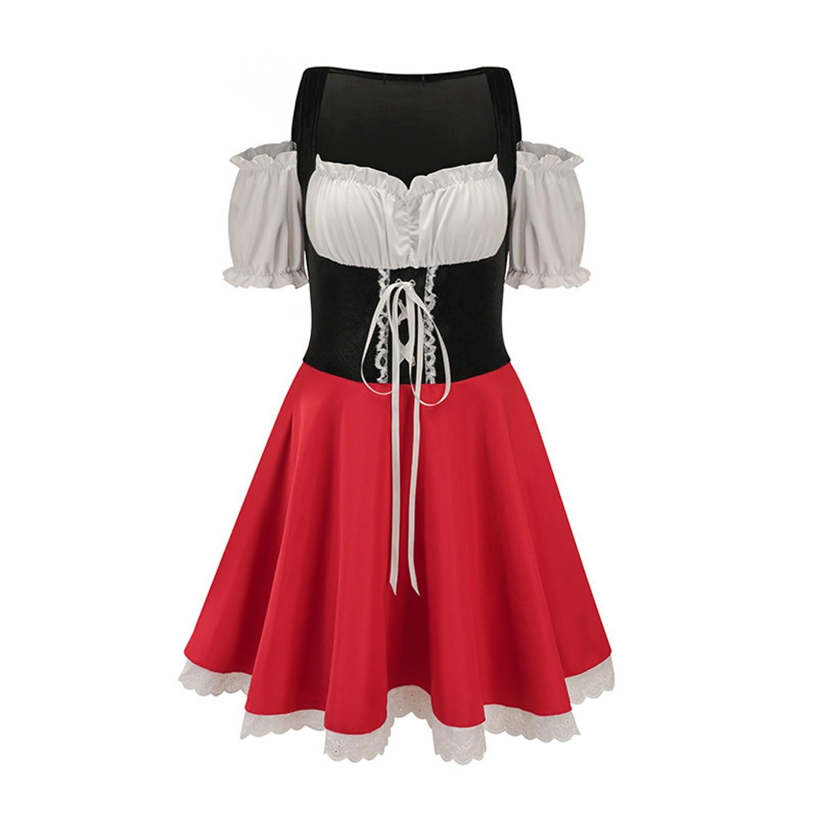 Costume de bière allemande femme : robe de scène nationale adulte et combinaison fluide - 8