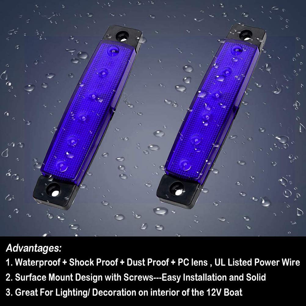 MOMOTOU Feux de Navigation Bateau LED DC 12V Lumière de Navigation à MOMOTOU Feux de Navigation Bateau LED DC 12V Lumière de Navigation à