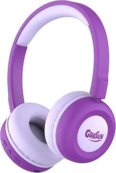 Kids Bluetooth Headphones,Toddler Headphones with Microphone,85dB Volume Limited,Bluetooth 5.4 Twistable Lightweight Kids Wireless Earphones for Boy Girl Tablet Travel School