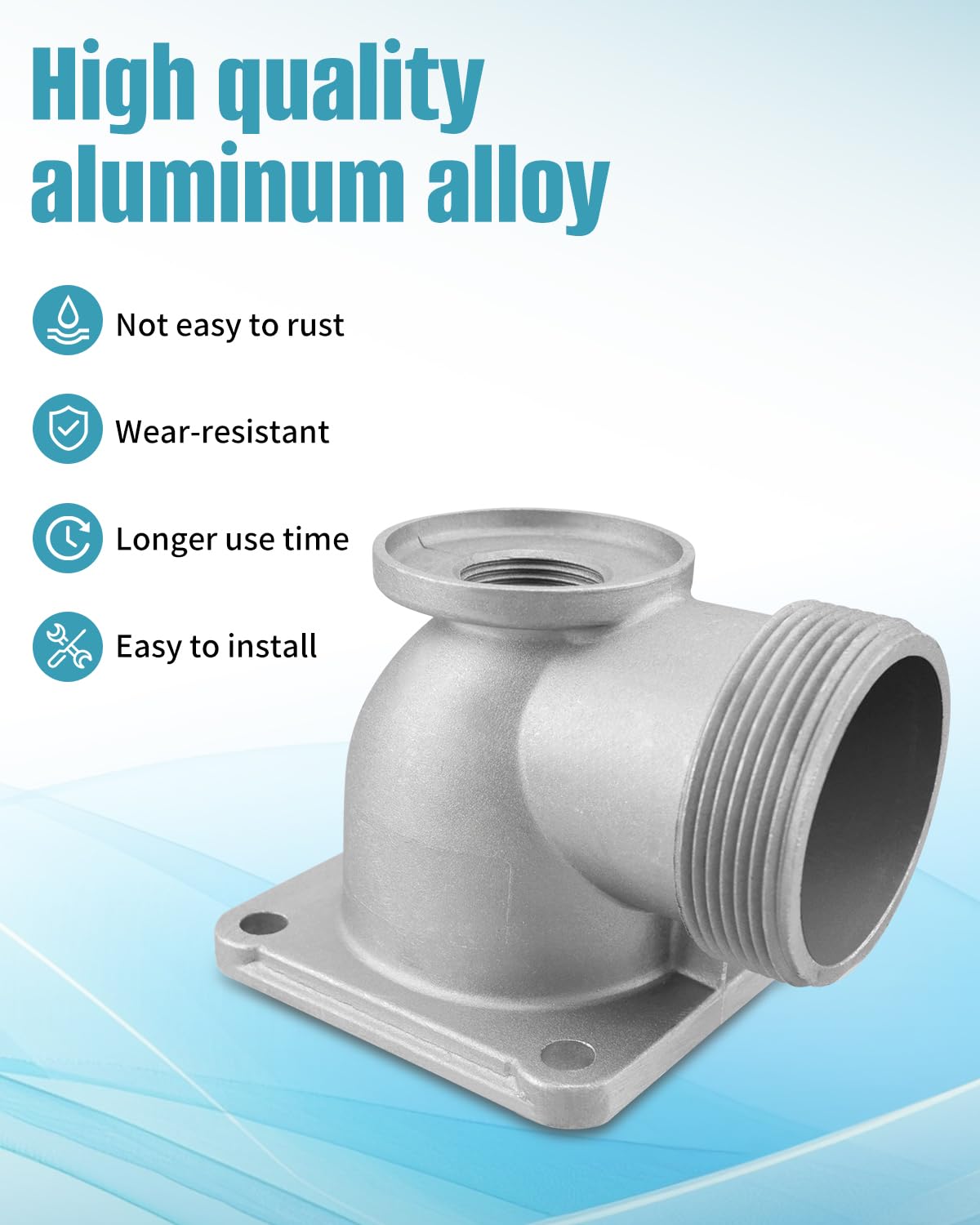 ULXIOM 63405 56160 NPT Threaded Outlet with 4 Bolts Fit for