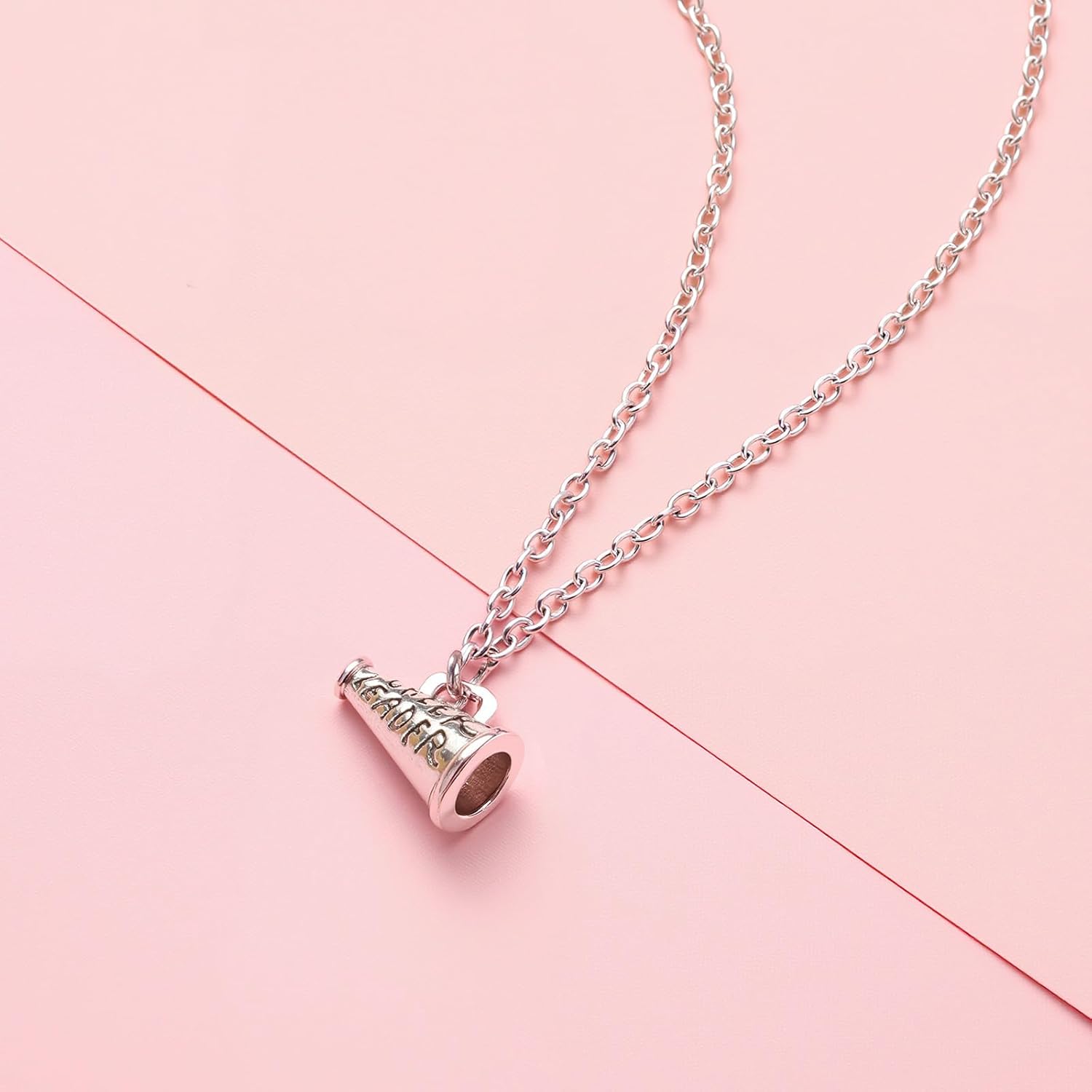 Tondiamo 24 Pcs Cheerleader Necklace Gifts Bulk Cheerleading Gifts for Team Cheerleader Megaphone Necklace, Motivational Card - Image 6