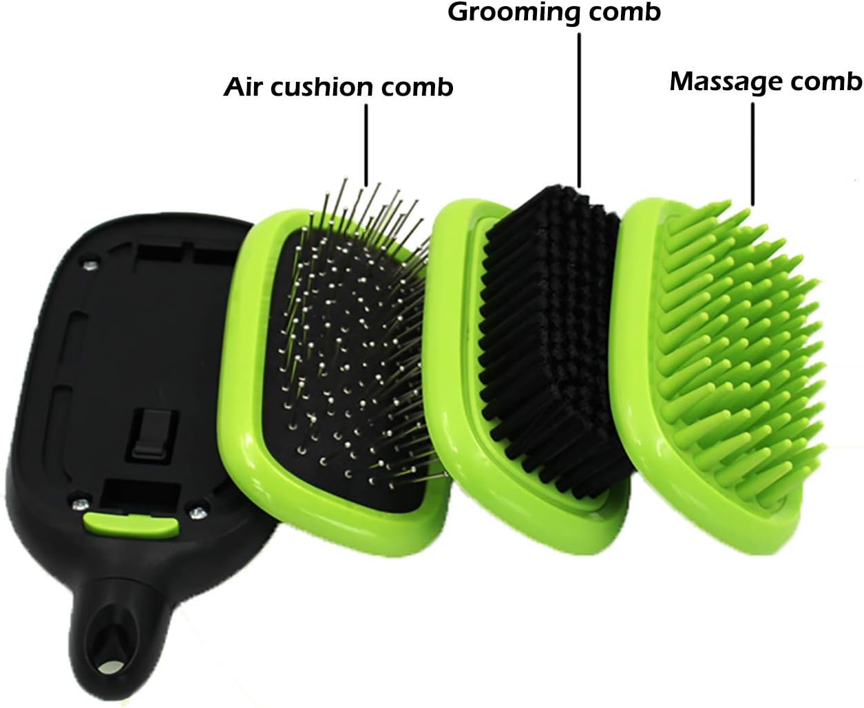 Ttkgyoe Pet Grooming Dog Brush Hair Shedding Tools Massage Bristle Soft Silicone Pins for Short & Long Hair 3 in 1 Cat Comb