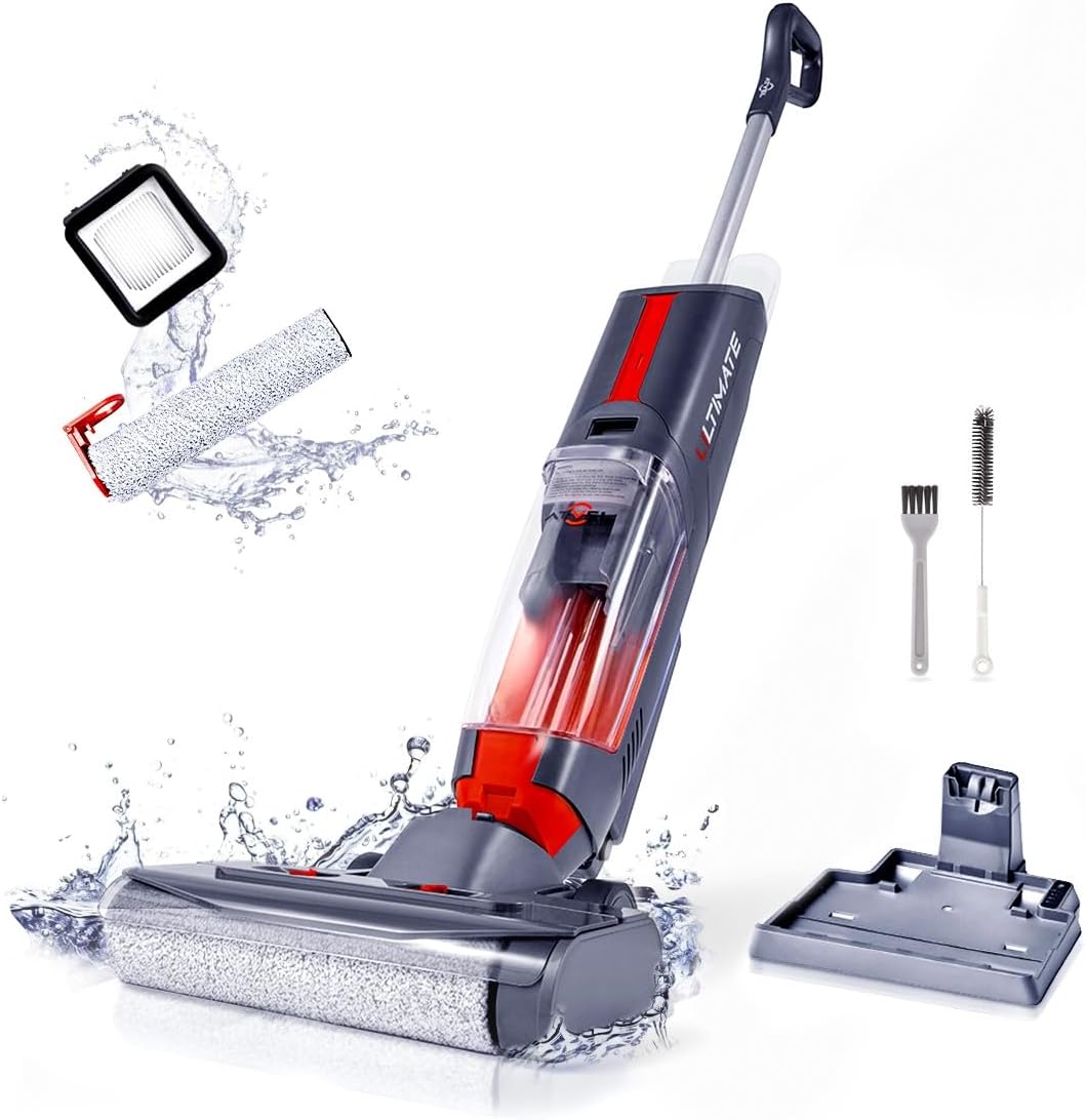 ATVEL F16 Ultimate Cordless Wet & Dry Vacuum Cleaner & Mop with UV Sterilization, Self-Cleaning, HEPA-12 Filter, LED Display, Removable Long Battery for Hard Floors & Carpets
