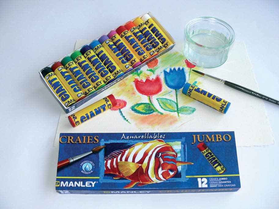 Oz International Pastel Watercolour Chalk Extra Large 12 Pieces